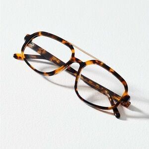 Anthropologie acetate aviator readers